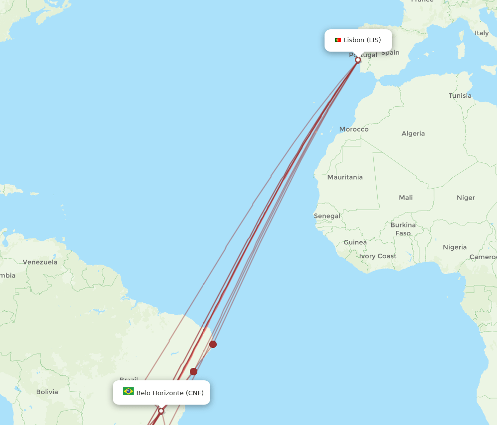 CNF-LIS flight routes