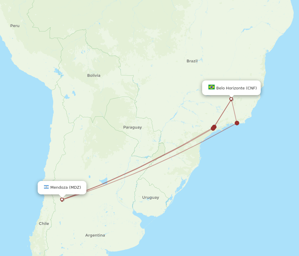 CNF-MDZ flight routes