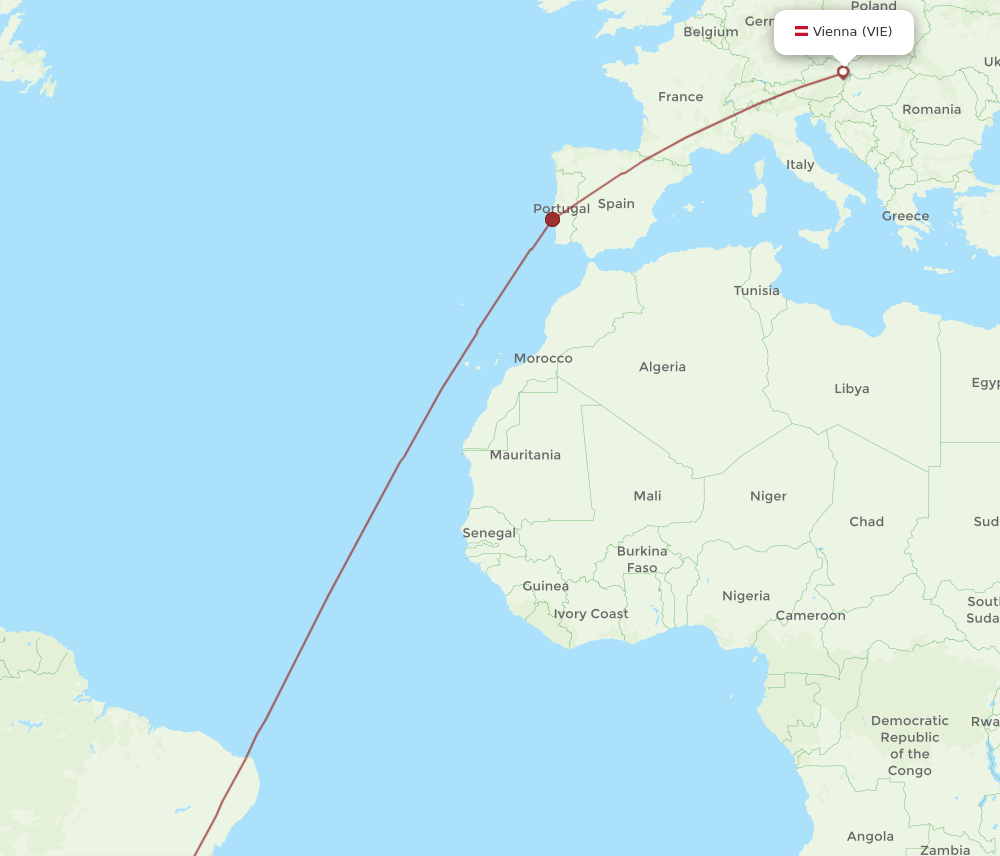 CNF-VIE flight routes