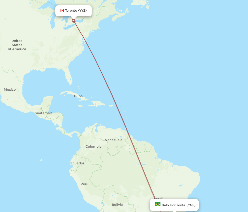 CNF-YYZ flight routes