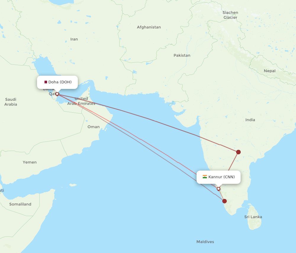 CNN-DOH flight routes