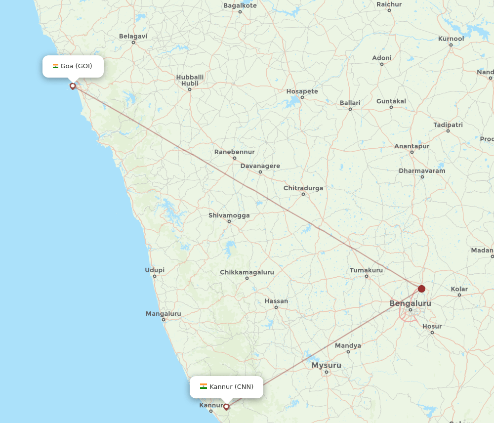 CNN-GOI flight routes