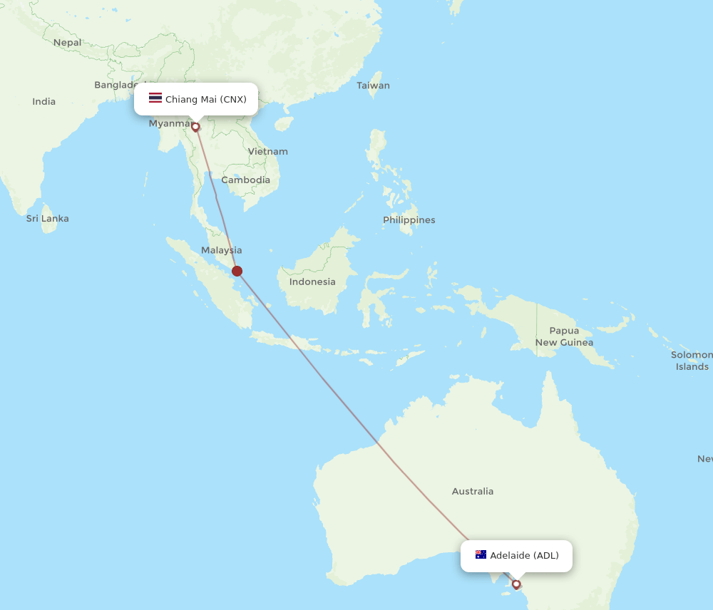 CNX-ADL flight routes