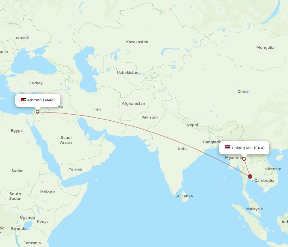 CNX-AMM flight routes