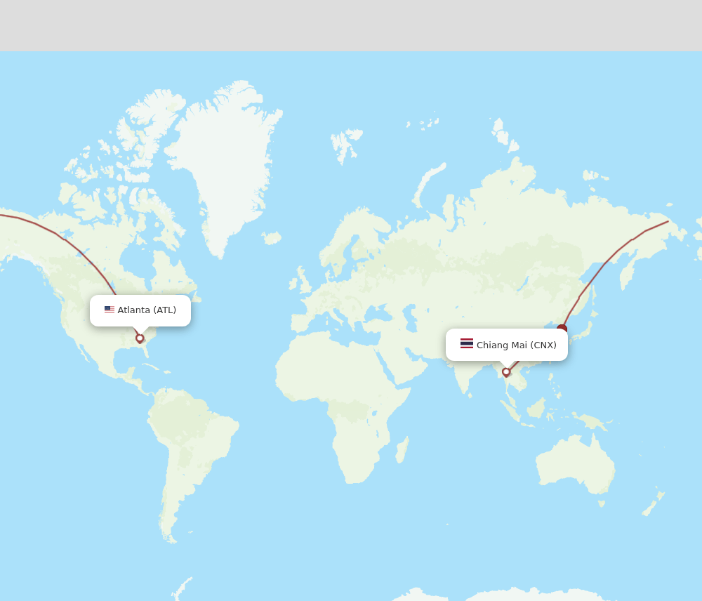 CNX-ATL flight routes
