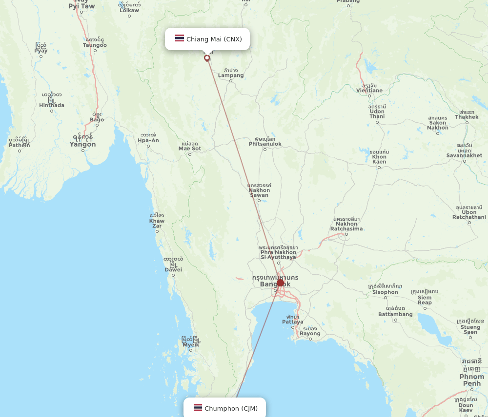 CNX-CJM flight routes