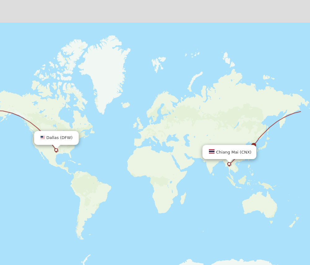 CNX-DFW flight routes