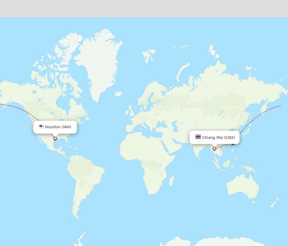 CNX-IAH flight routes