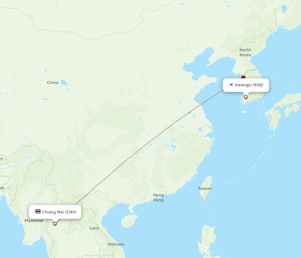 CNX-KWJ flight routes