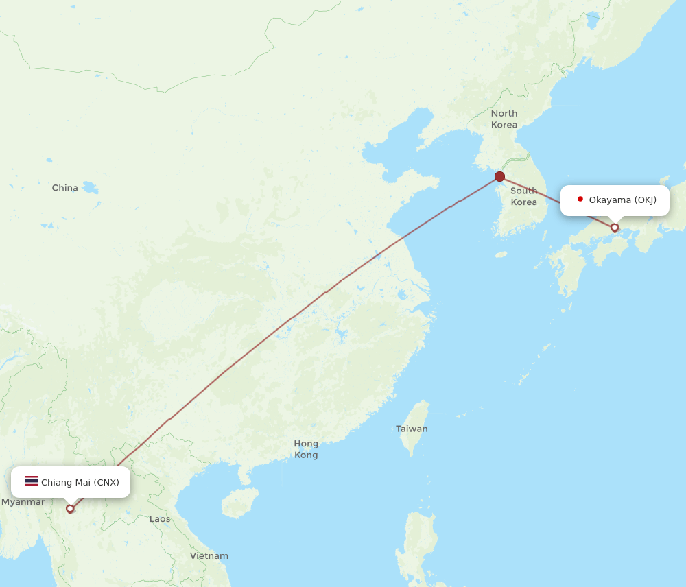 CNX-OKJ flight routes