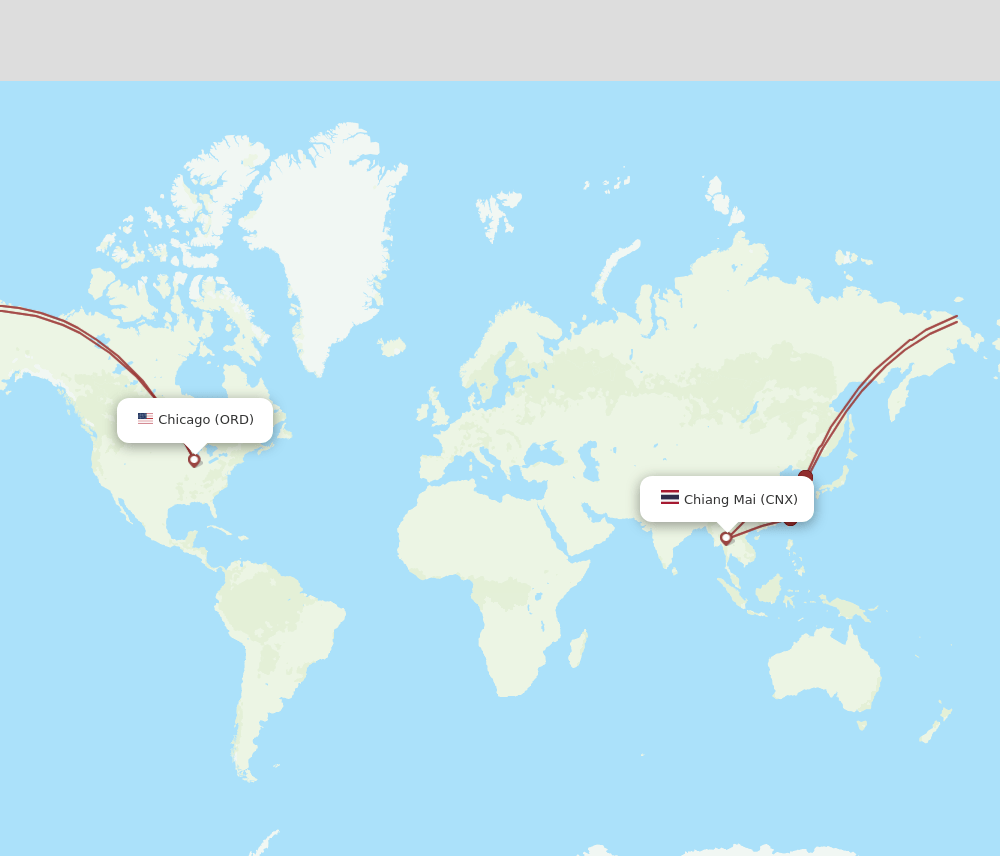 CNX-ORD flight routes