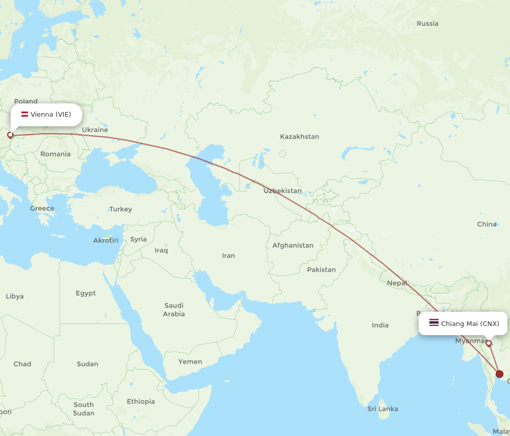 CNX-VIE flight routes