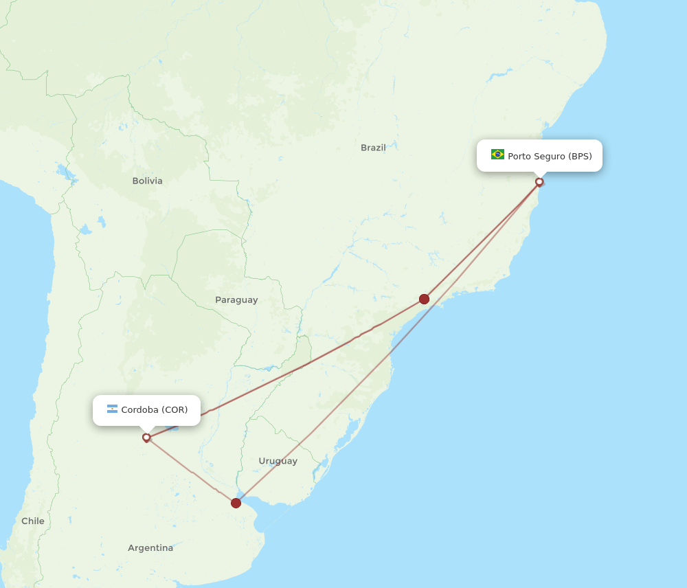 COR-BPS flight routes