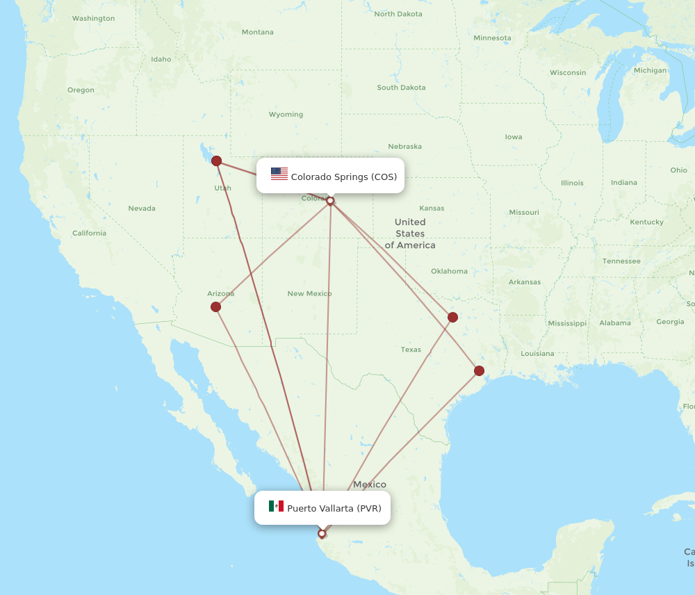 COS-PVR flight routes