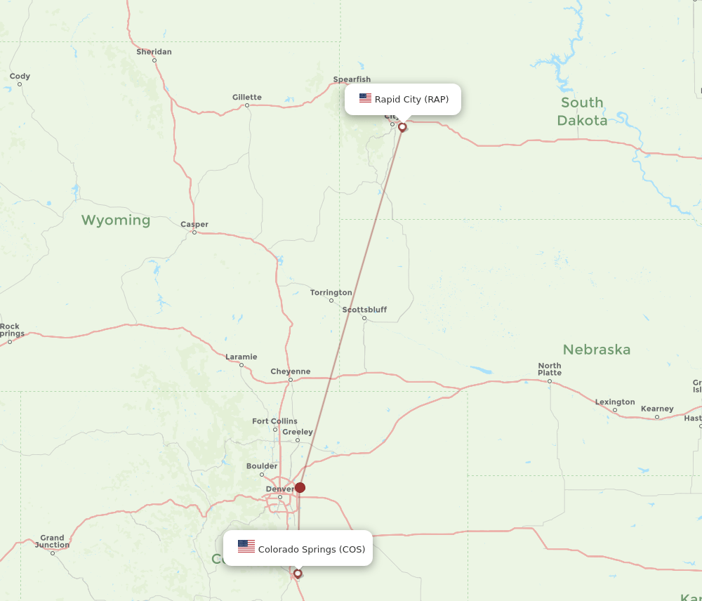 COS-RAP flight routes