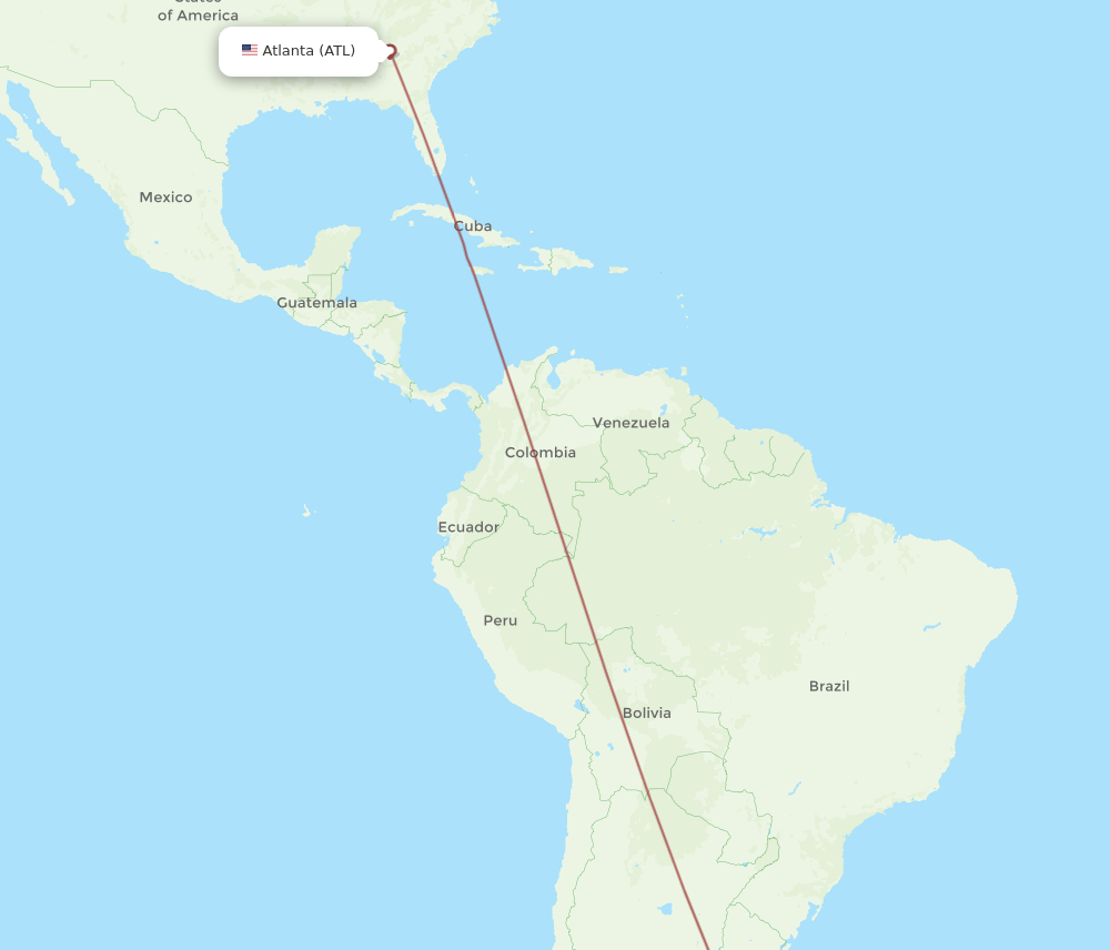 CPC-ATL flight routes