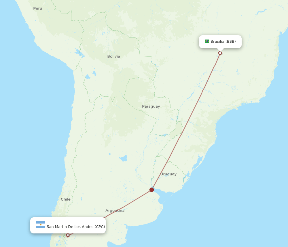 CPC-BSB flight routes