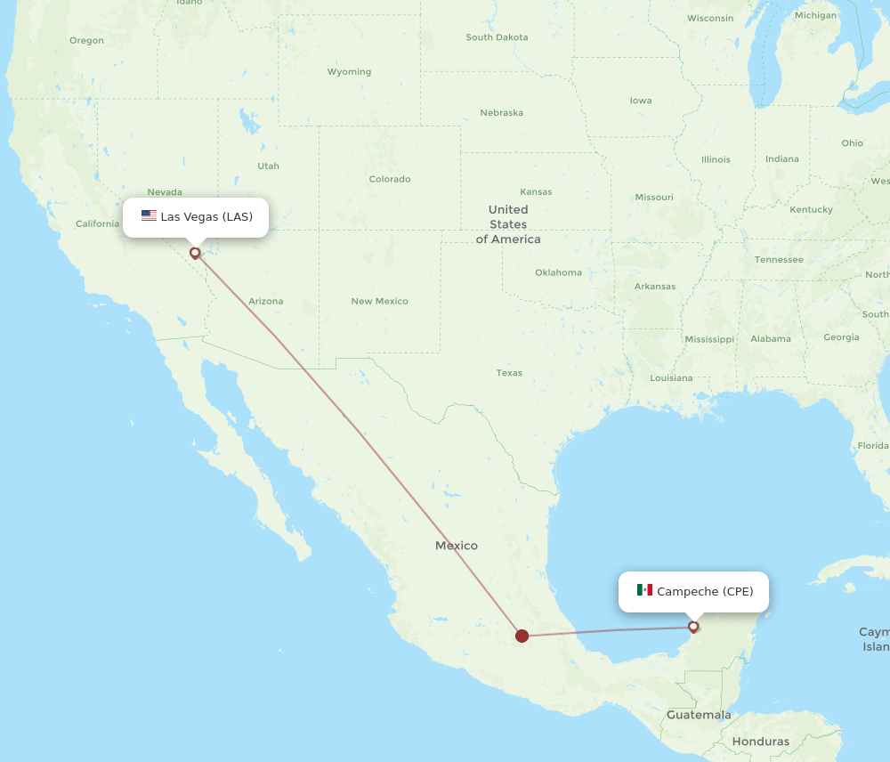 CPE-LAS flight routes