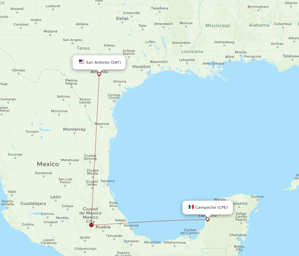 CPE-SAT flight routes