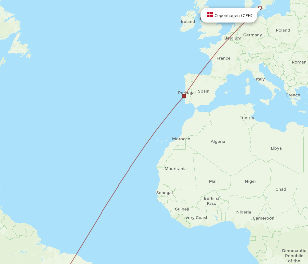 CPH-BSB flight routes