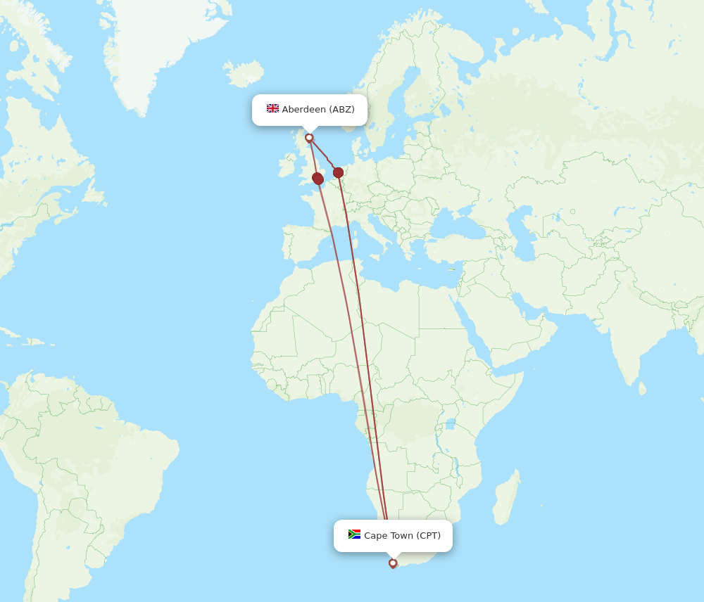 CPT-ABZ flight routes
