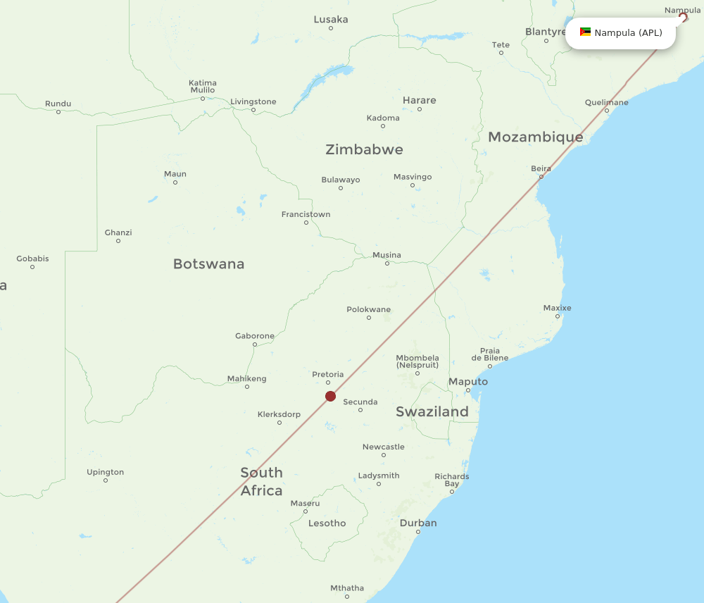 CPT-APL flight routes