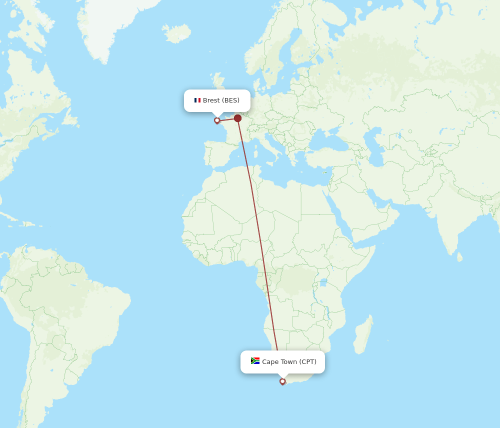 CPT-BES flight routes