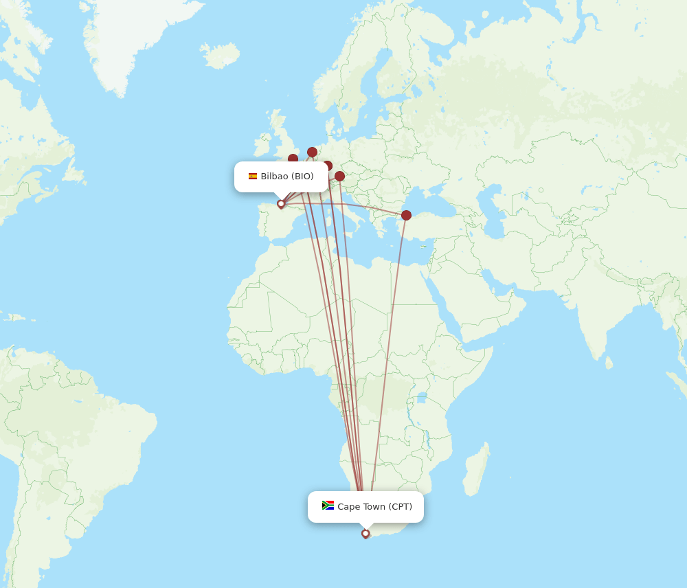 CPT-BIO flight routes