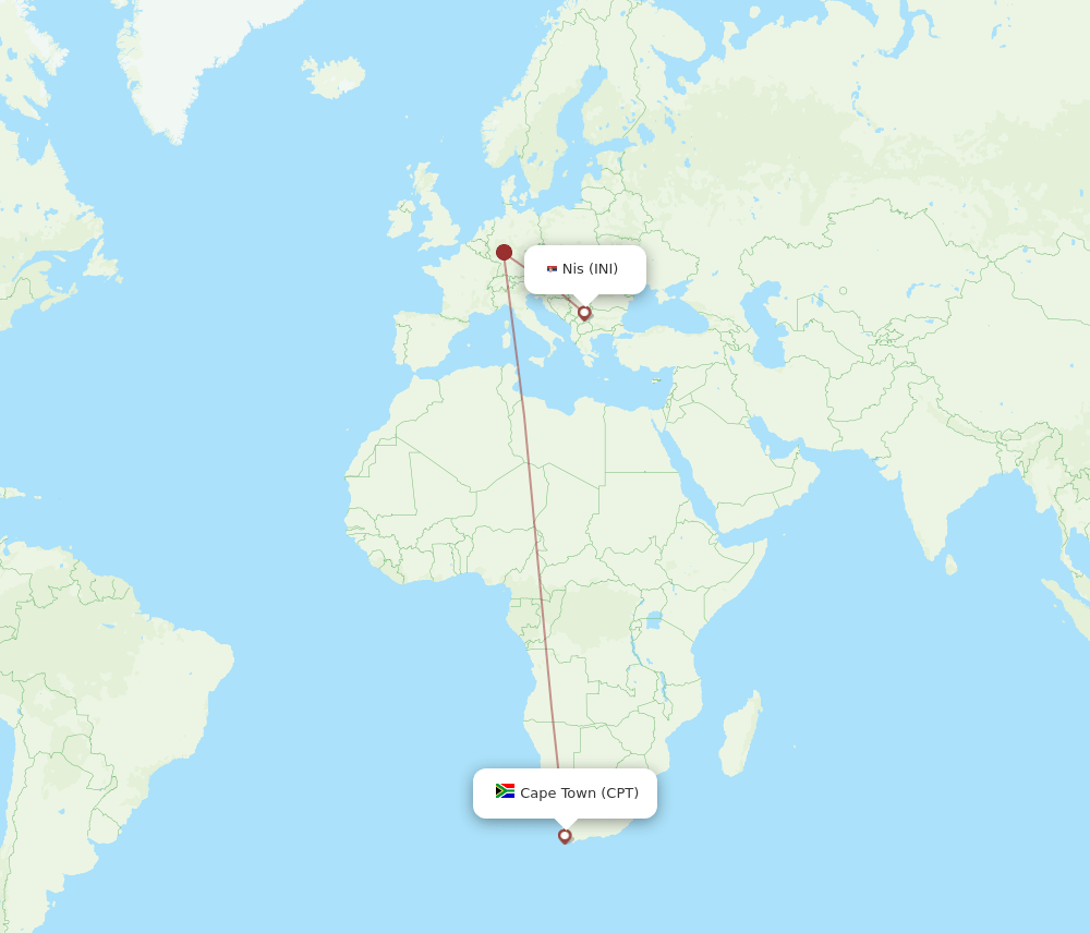 CPT-INI flight routes