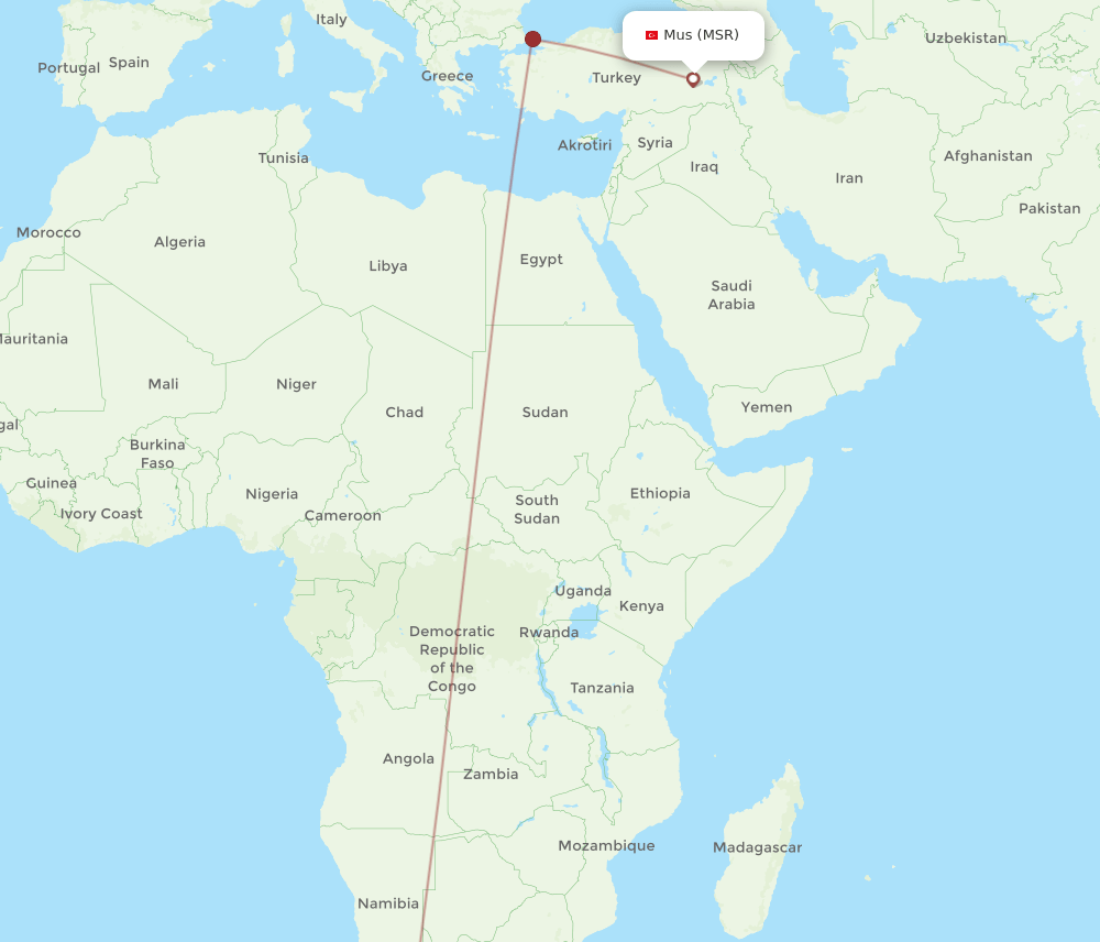 CPT-MSR flight routes
