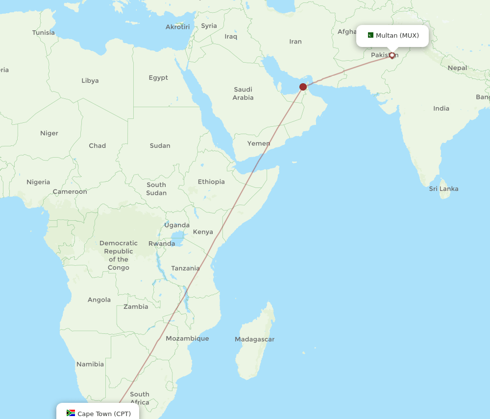 CPT-MUX flight routes