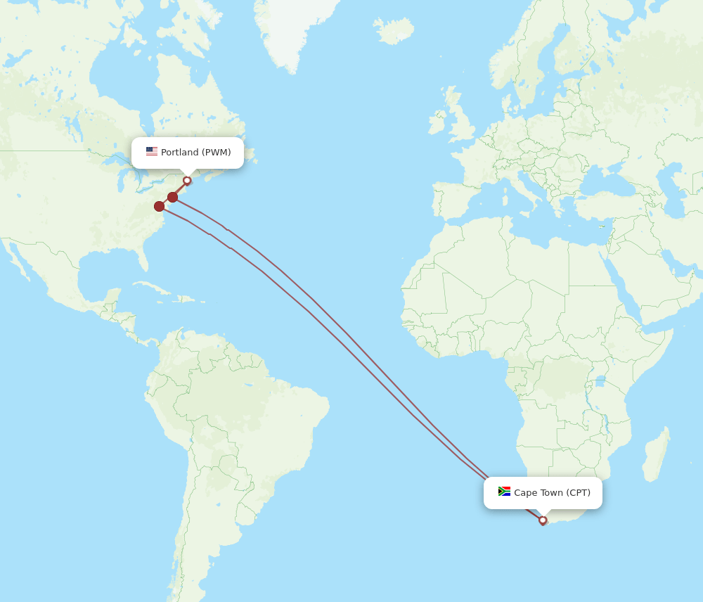 CPT-PWM flight routes