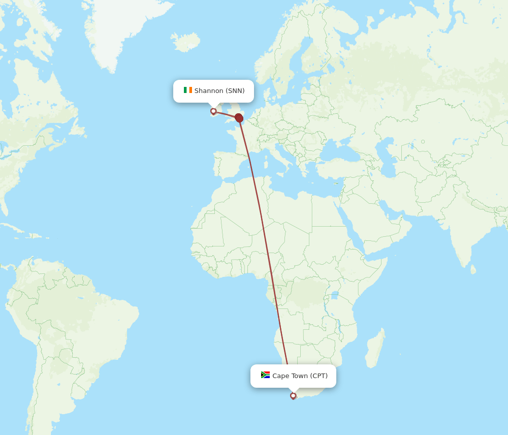 CPT-SNN flight routes