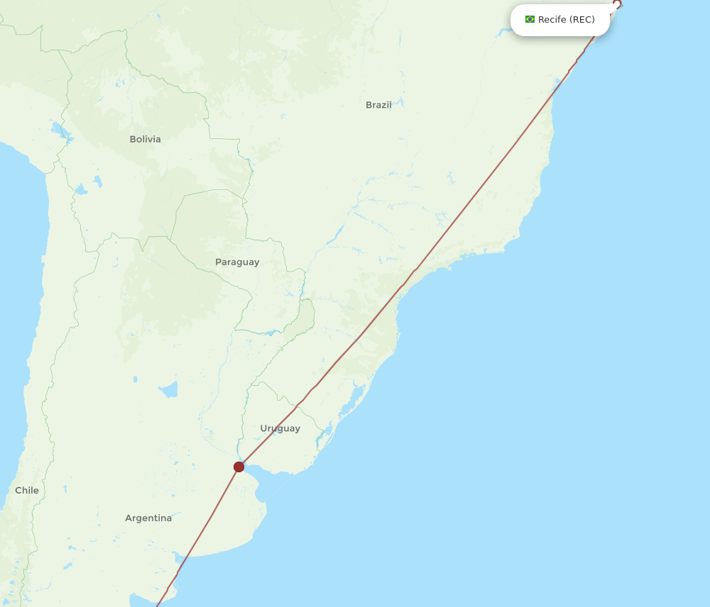 CRD-REC flight routes