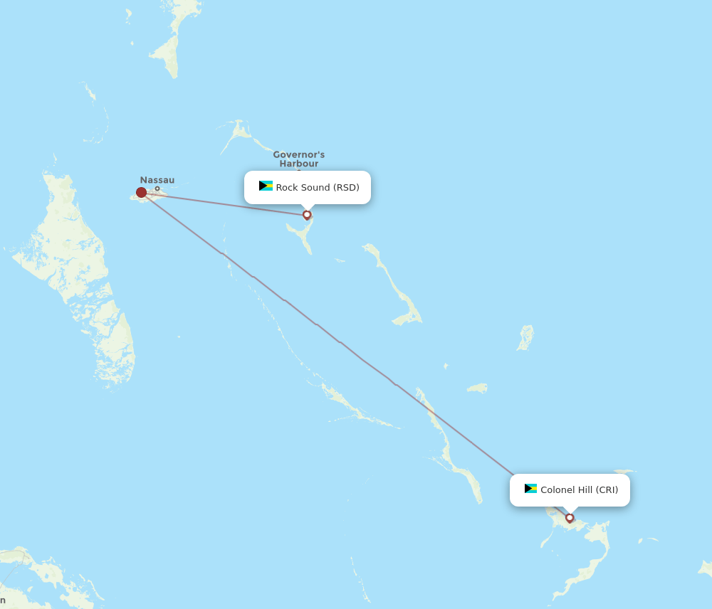 CRI-RSD flight routes