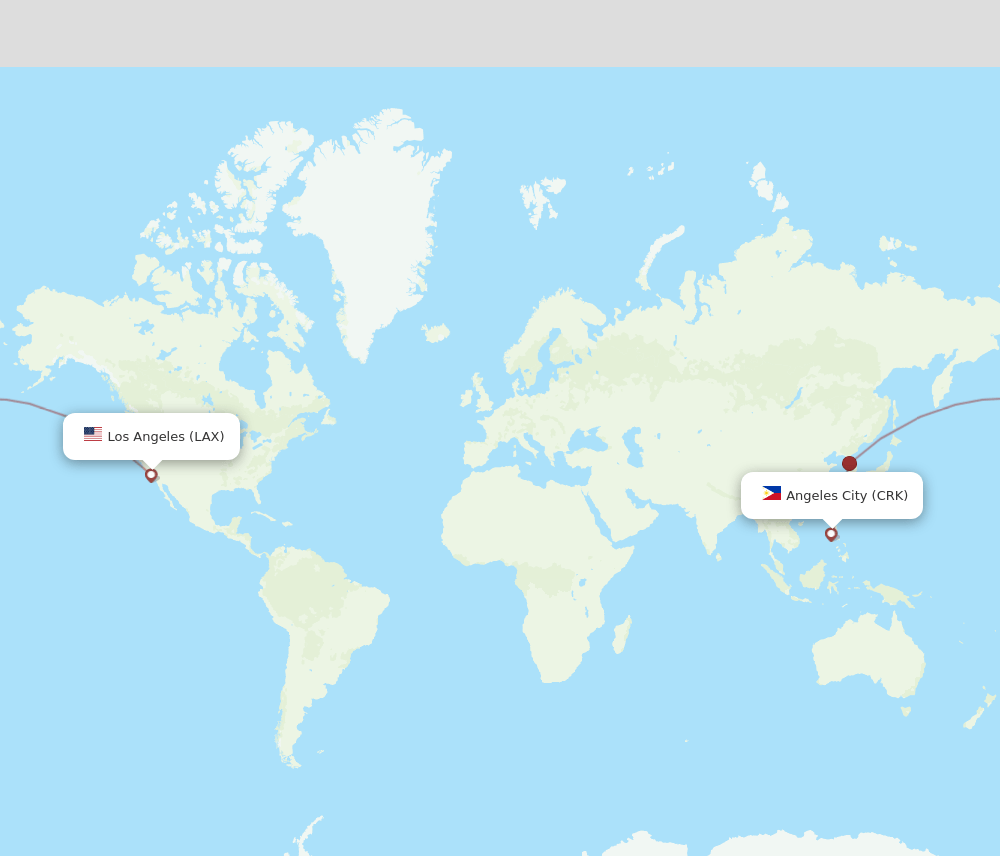 CRK-LAX flight routes
