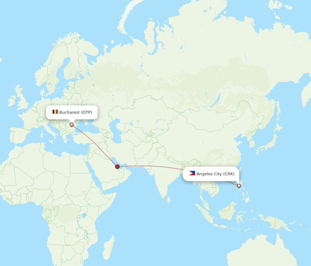 CRK-OTP flight routes