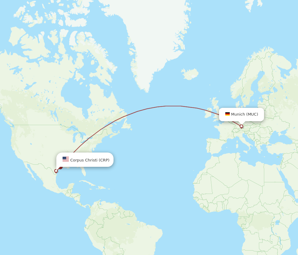 CRP-MUC flight routes