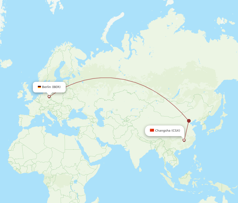 CSX-BER flight routes