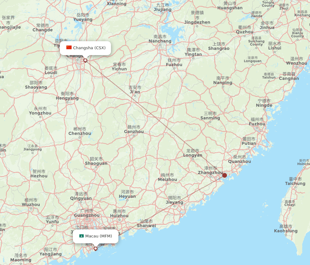 CSX-MFM flight routes