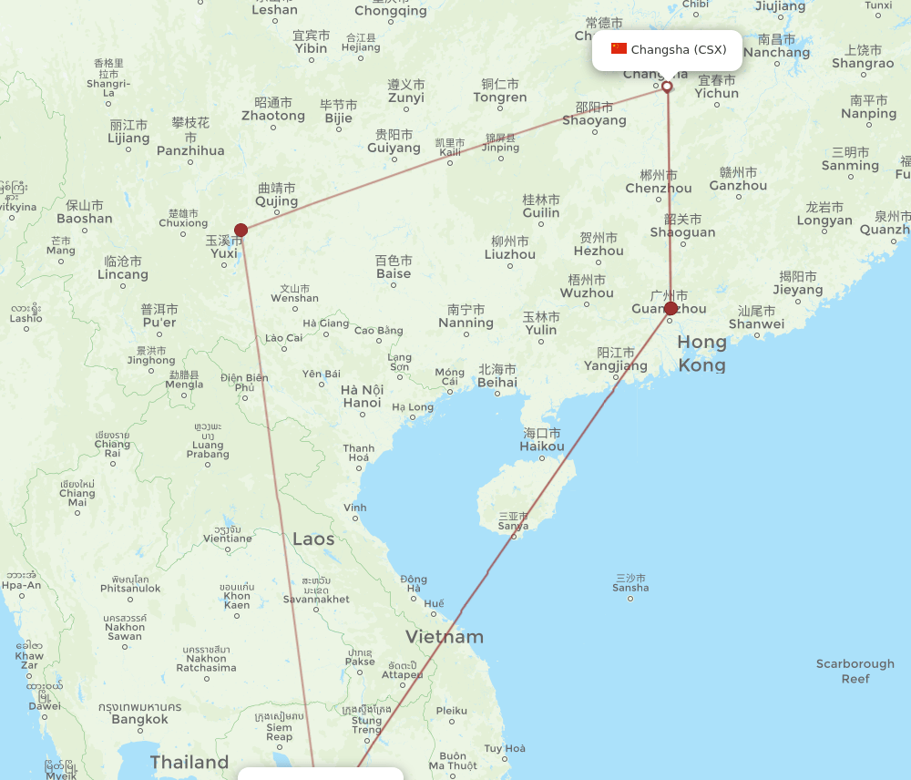 CSX-PNH flight routes