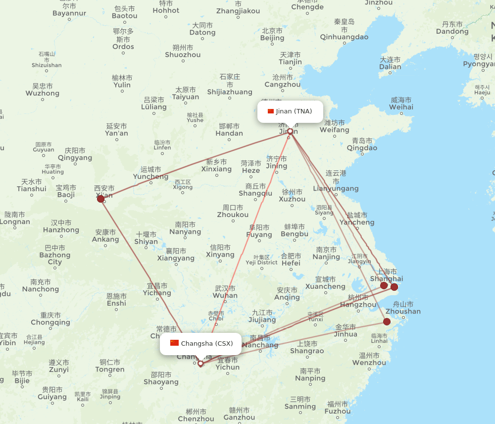 CSX-TNA flight routes