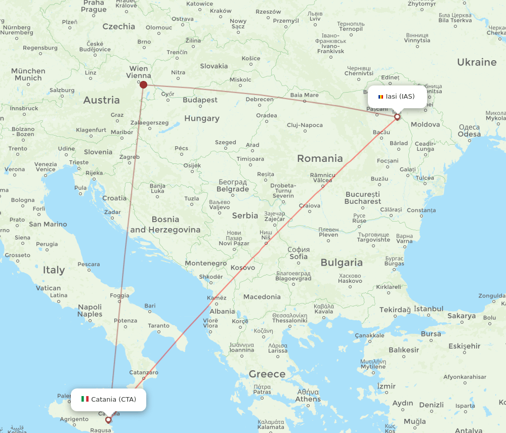 CTA-IAS flight routes