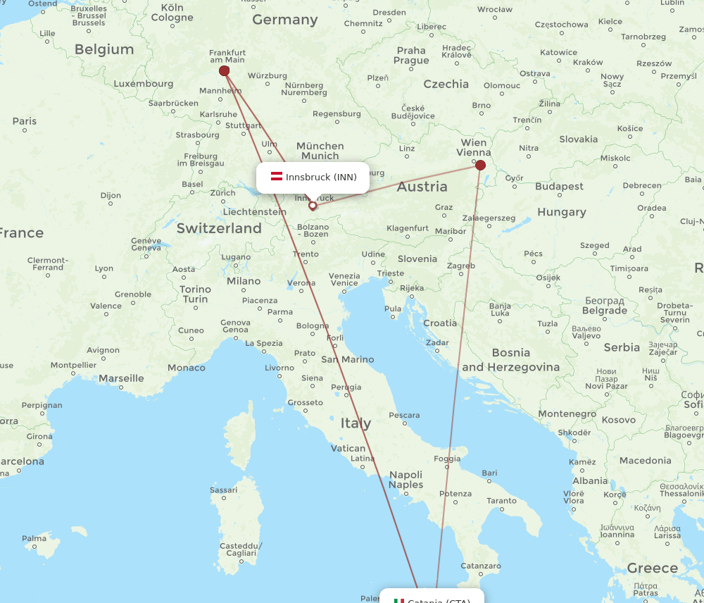 CTA-INN flight routes