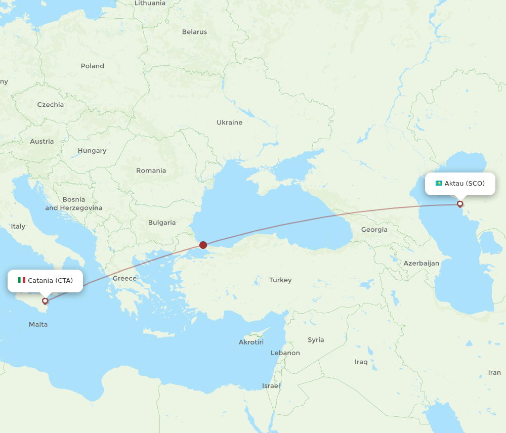 CTA-SCO flight routes