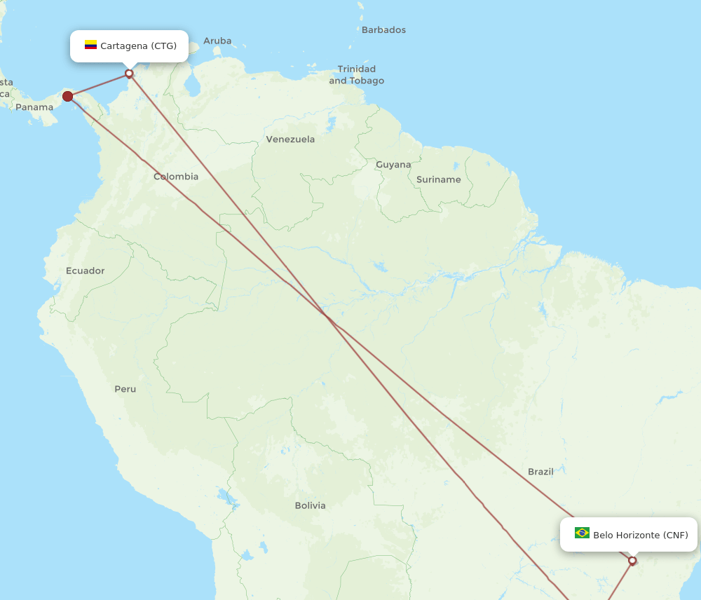 CTG-CNF flight routes
