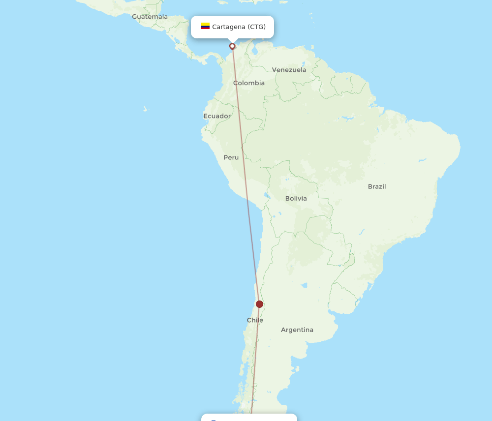 CTG-PNT flight routes
