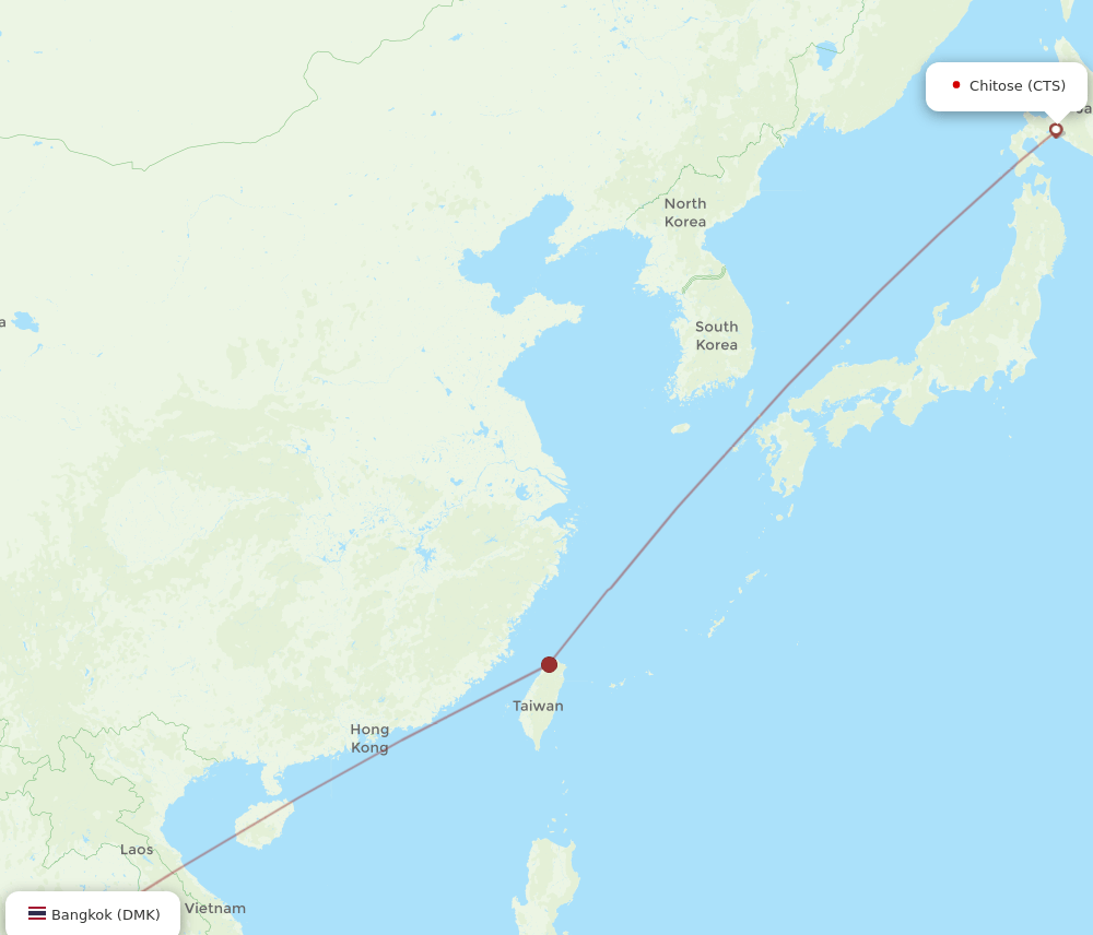 CTS-DMK flight routes