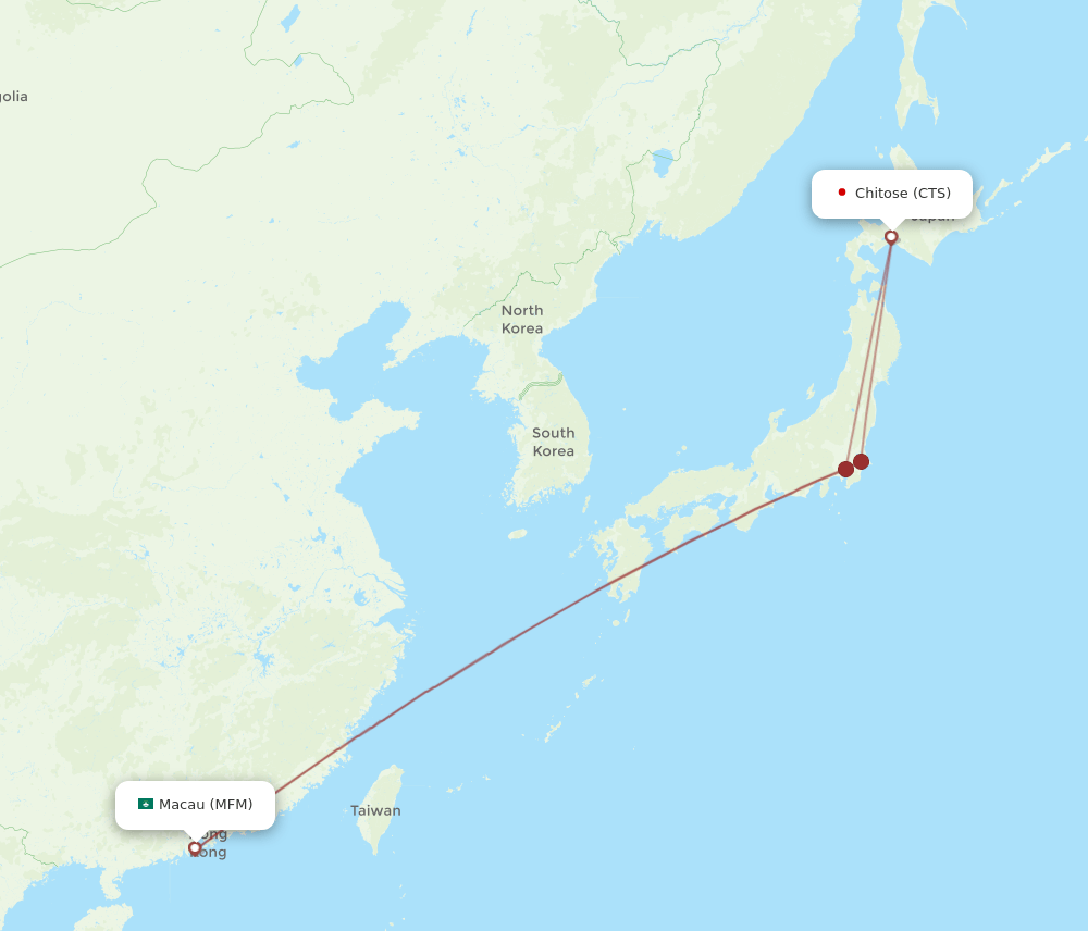 CTS-MFM flight routes