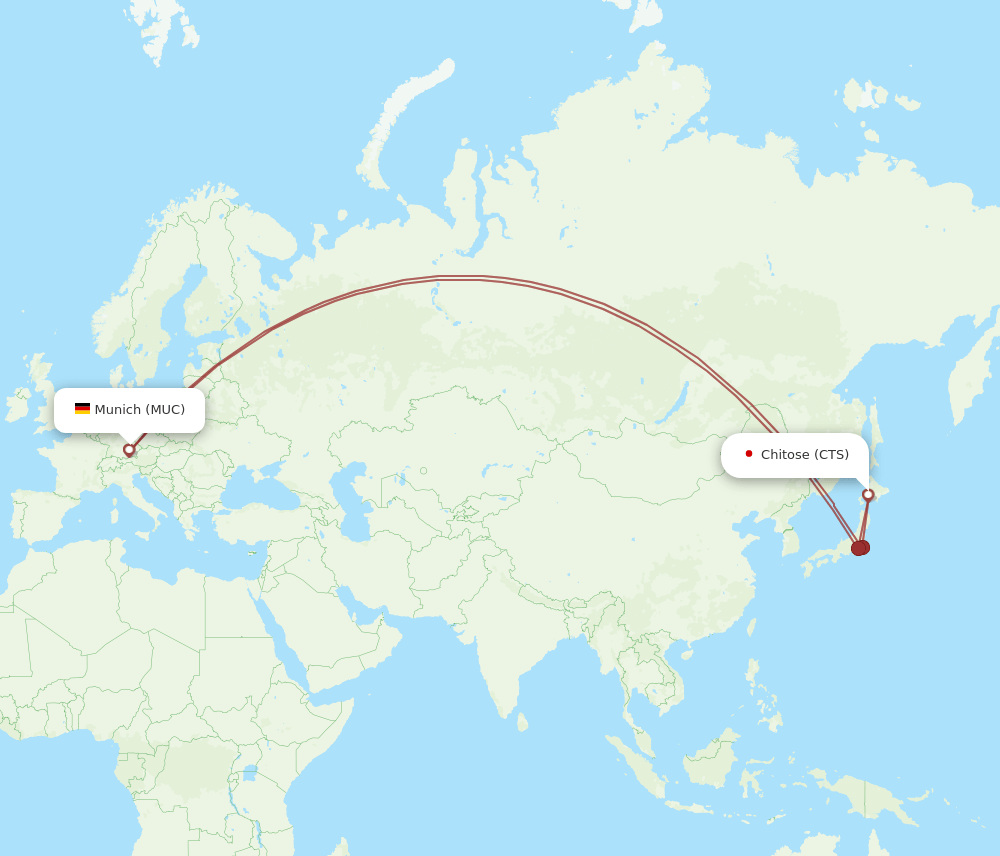 CTS-MUC flight routes